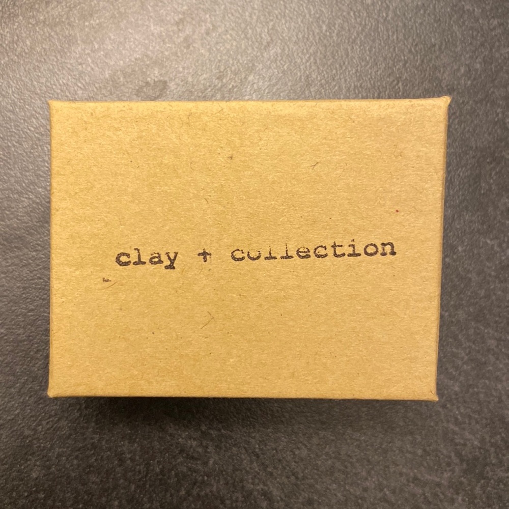 Clay & Collection White Earrings